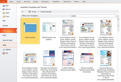 Presentation Tip How To Create A Poster In PowerPoint 2010 