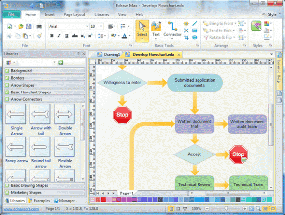 Edraw will help you visualize and structure information, add illustrations and drawings to your documents and make all this fast and easy.