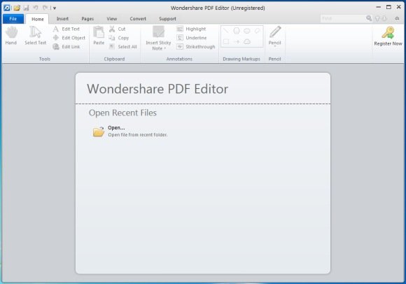 Edit and save pdf files