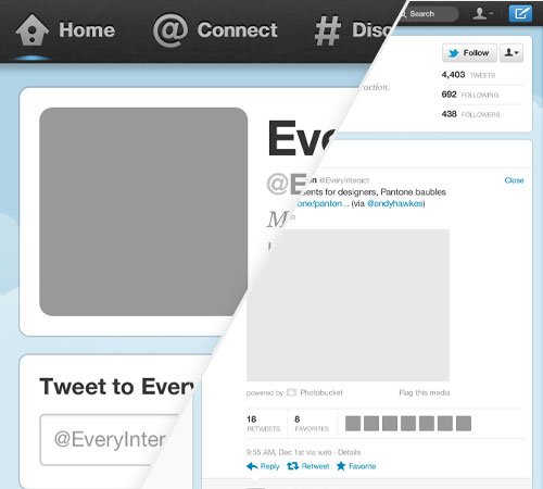 Twitter Profile Page Template for Photoshop PowerPoint Presentation