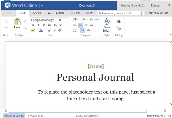 Microsoft Word Journal Templates