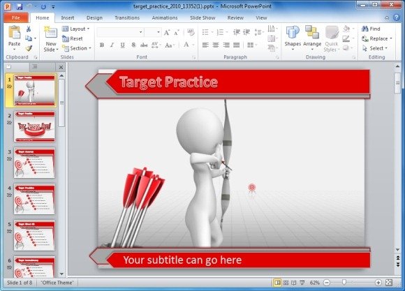 Target Practice PowerPoint Template