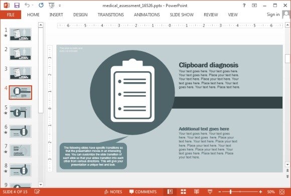 Medical presentation template